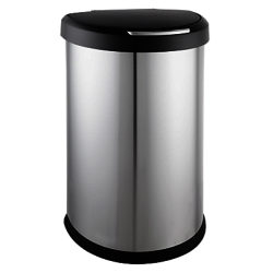 simplehuman Semi-Round Sensor Bin, Matt Steel, 45L